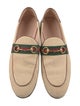 Gucci Web Accent Canvas Loafers