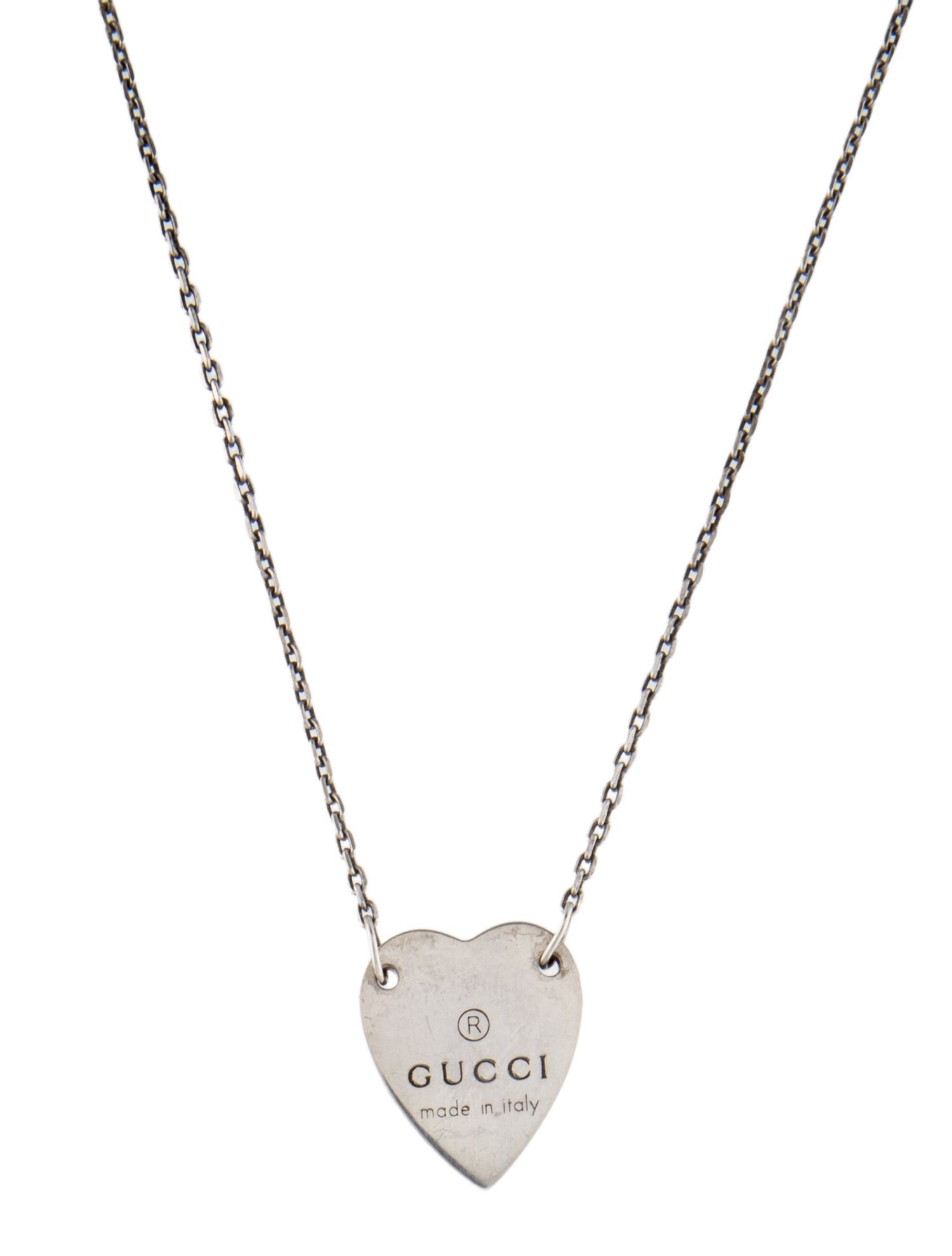 Gucci Trademark Heart Pendant Necklace