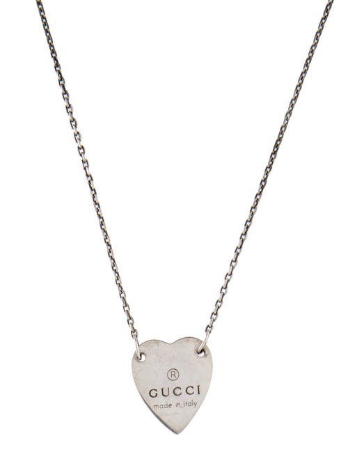 Gucci Trademark Heart Pendant Necklace