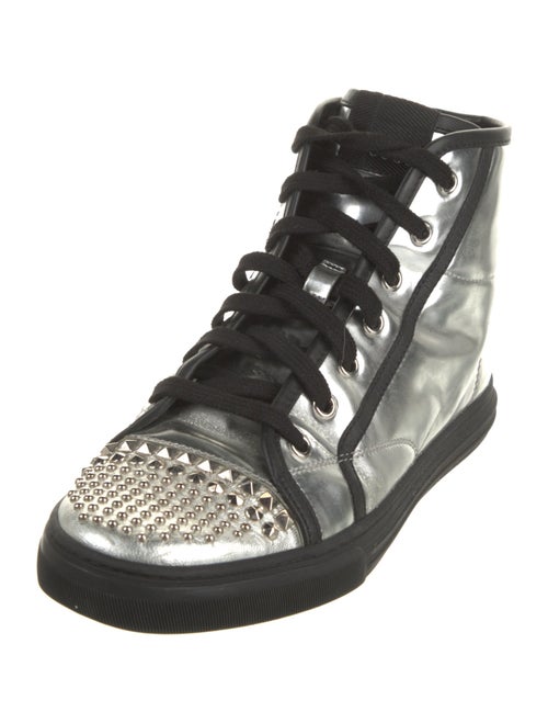Gucci Leather Studded Accents Sneakers