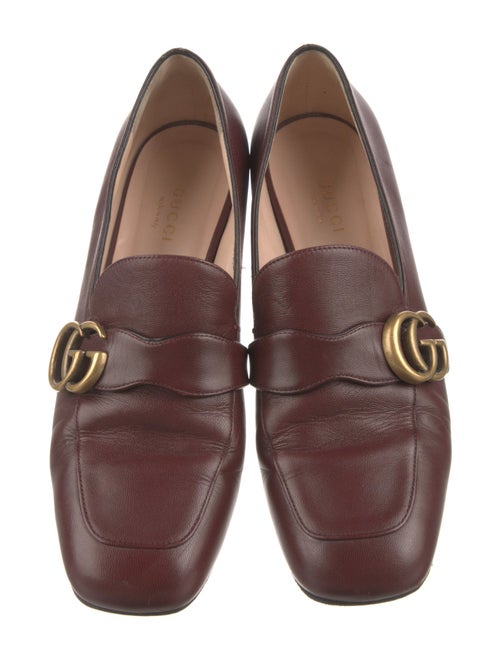 Gucci Double G Logo Leather Pumps