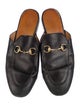 Gucci Horsebit Accent Leather Mules