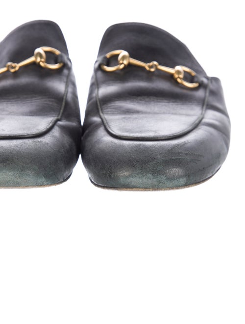 Gucci Horsebit Accent Leather Mules