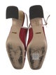 Gucci Leather Colorblock Pattern Slingback Pumps