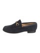 Gucci Horsebit Accent Suede Loafers