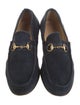 Gucci Horsebit Accent Suede Loafers