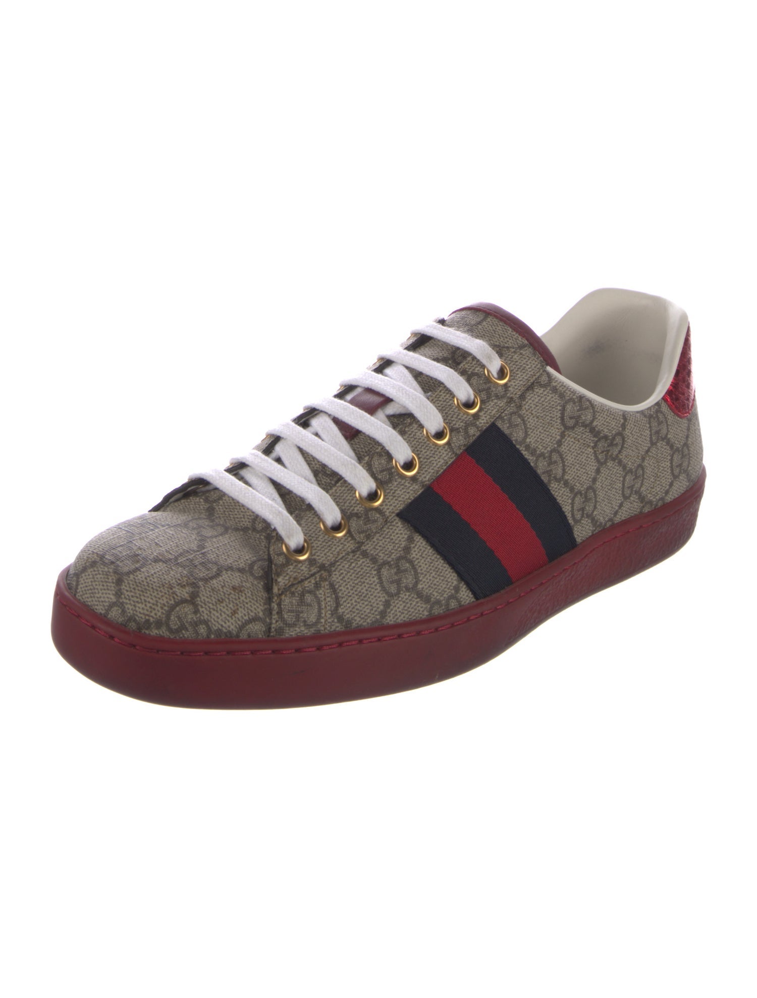 Gucci GG Supreme Grosgrain Trim Sneakers