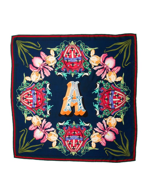 Gucci Silk Web Accent Scarf