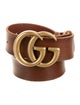 Gucci Double G Logo Leather Belt