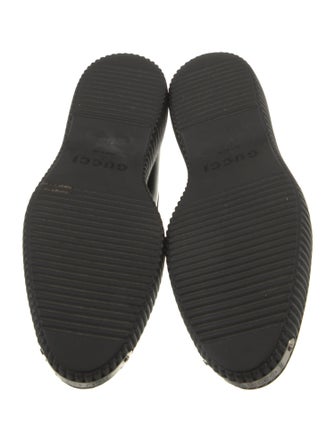 Gucci Horsebit Accent Patent Leather Dress Loafers