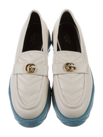 Gucci Double G Logo Leather Loafers