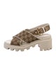 Gucci GG Canvas Canvas Slingback Sandals