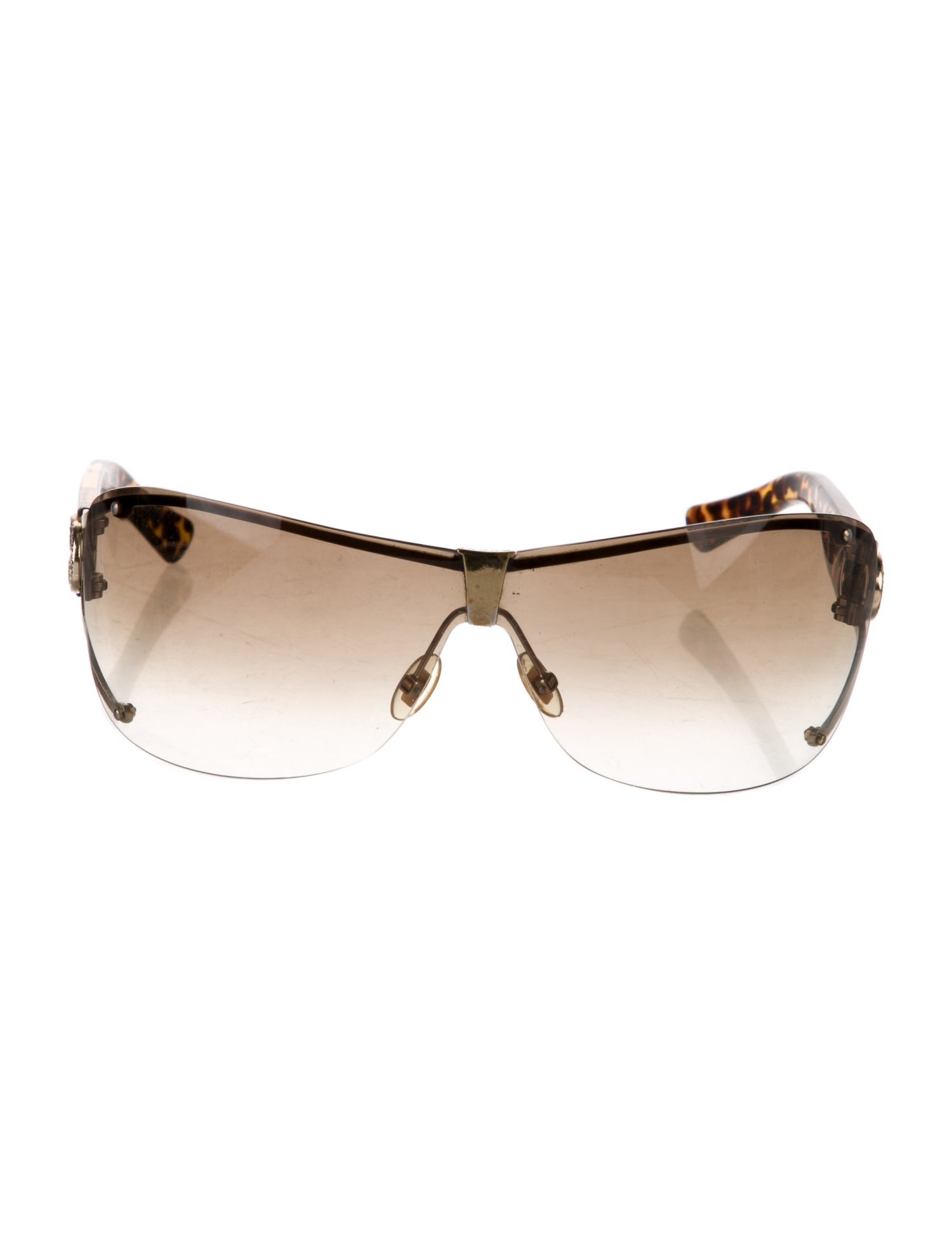 Gucci Interlocking G Logo Shield Sunglasses