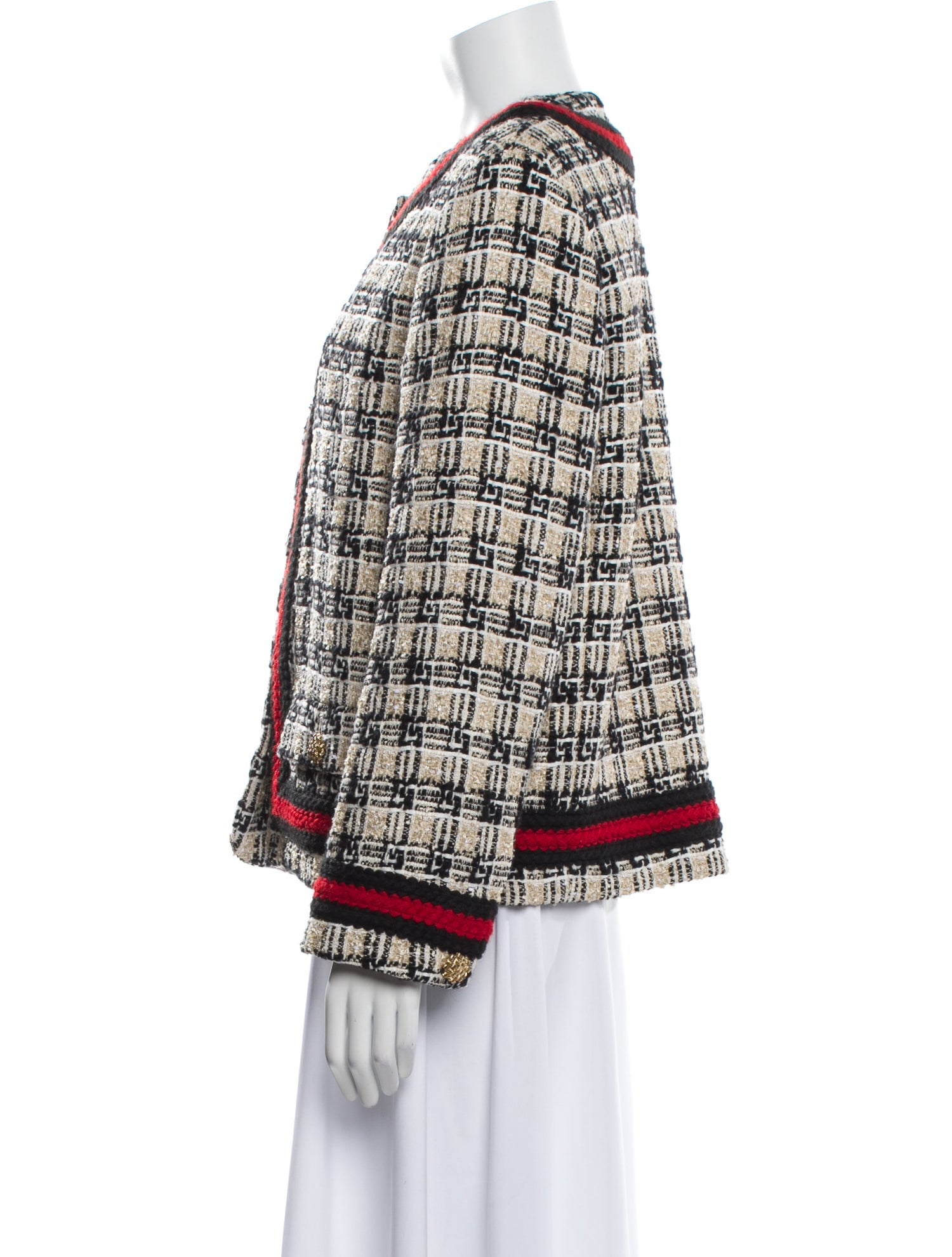 Gucci Tweed Pattern Evening Jacket w/ Tags