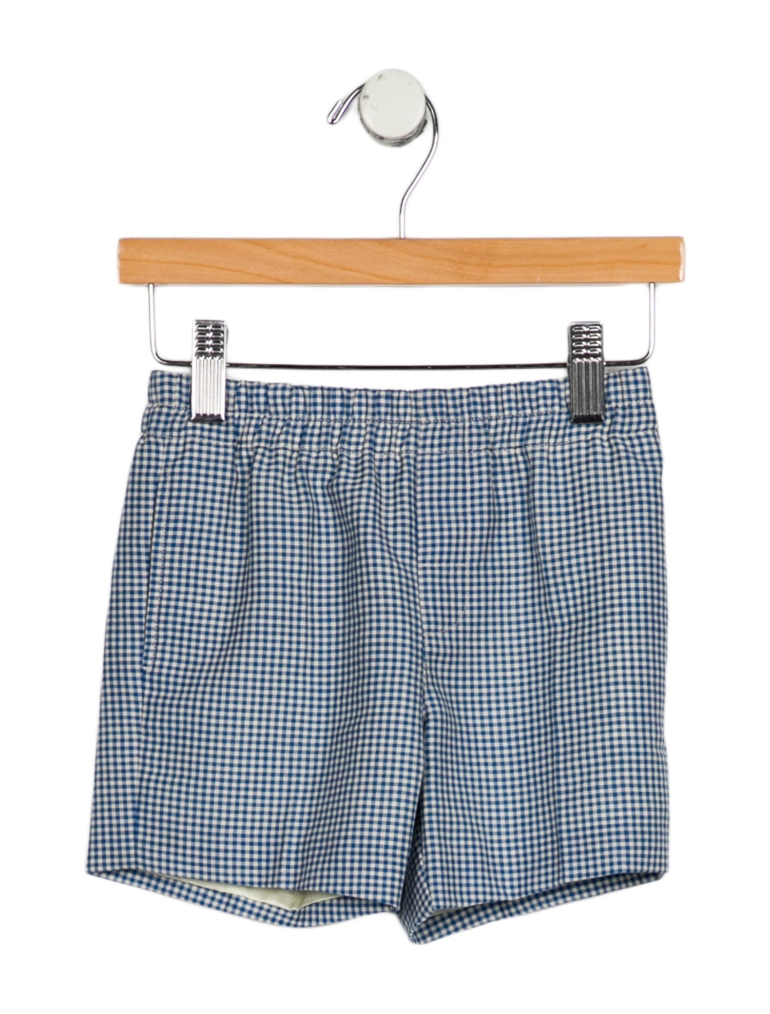 Gucci Boys' Gingham Wool Blend Shorts