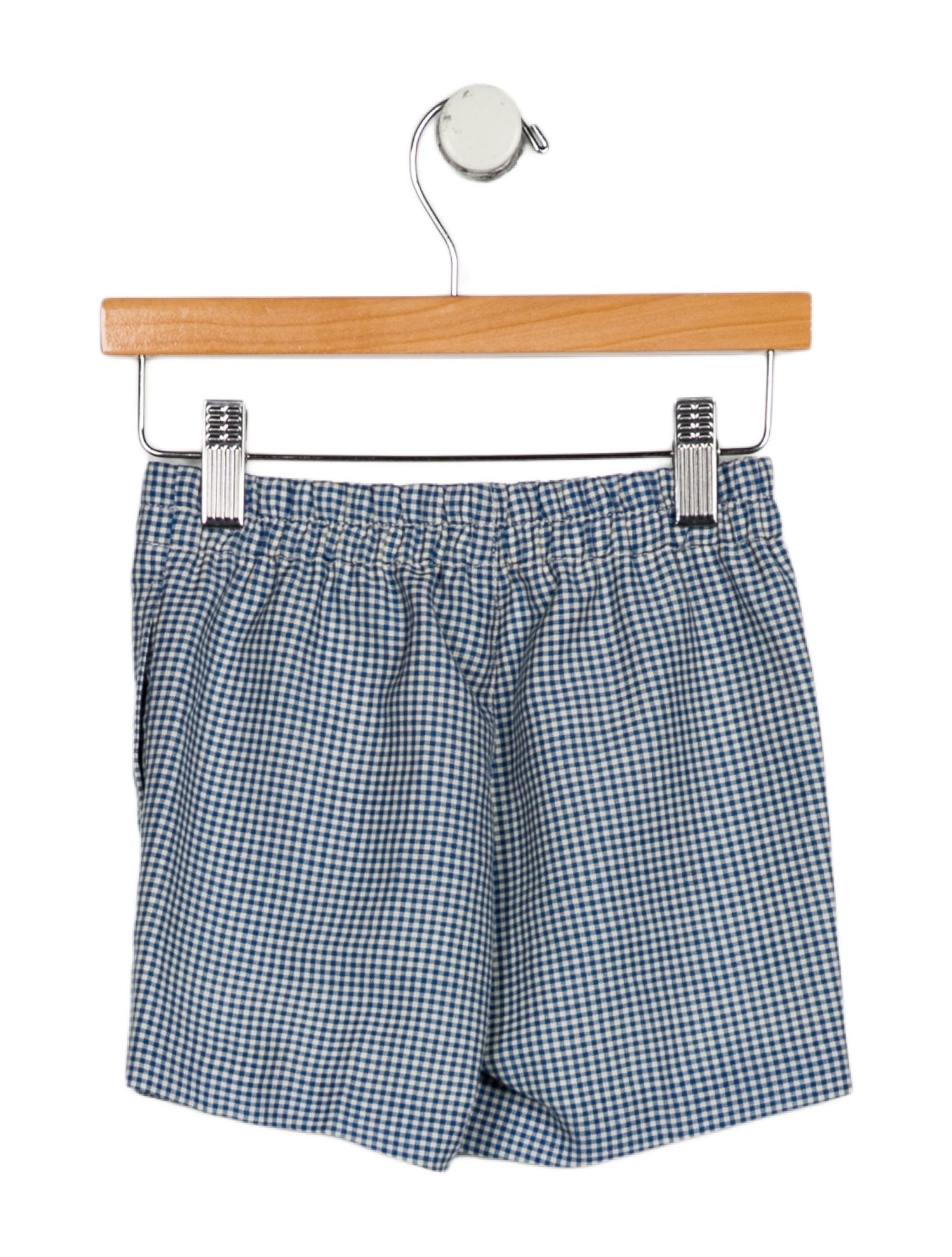 Gucci Boys' Gingham Wool Blend Shorts