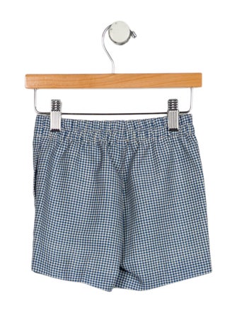 Gucci Boys' Gingham Wool Blend Shorts