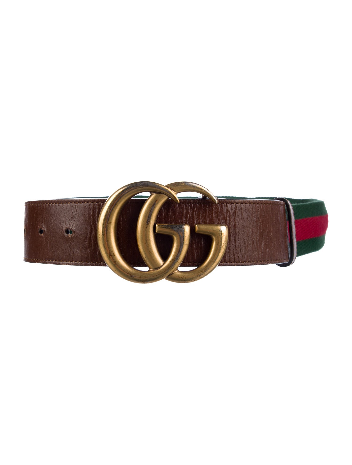 Gucci Web Accent Canvas Belt