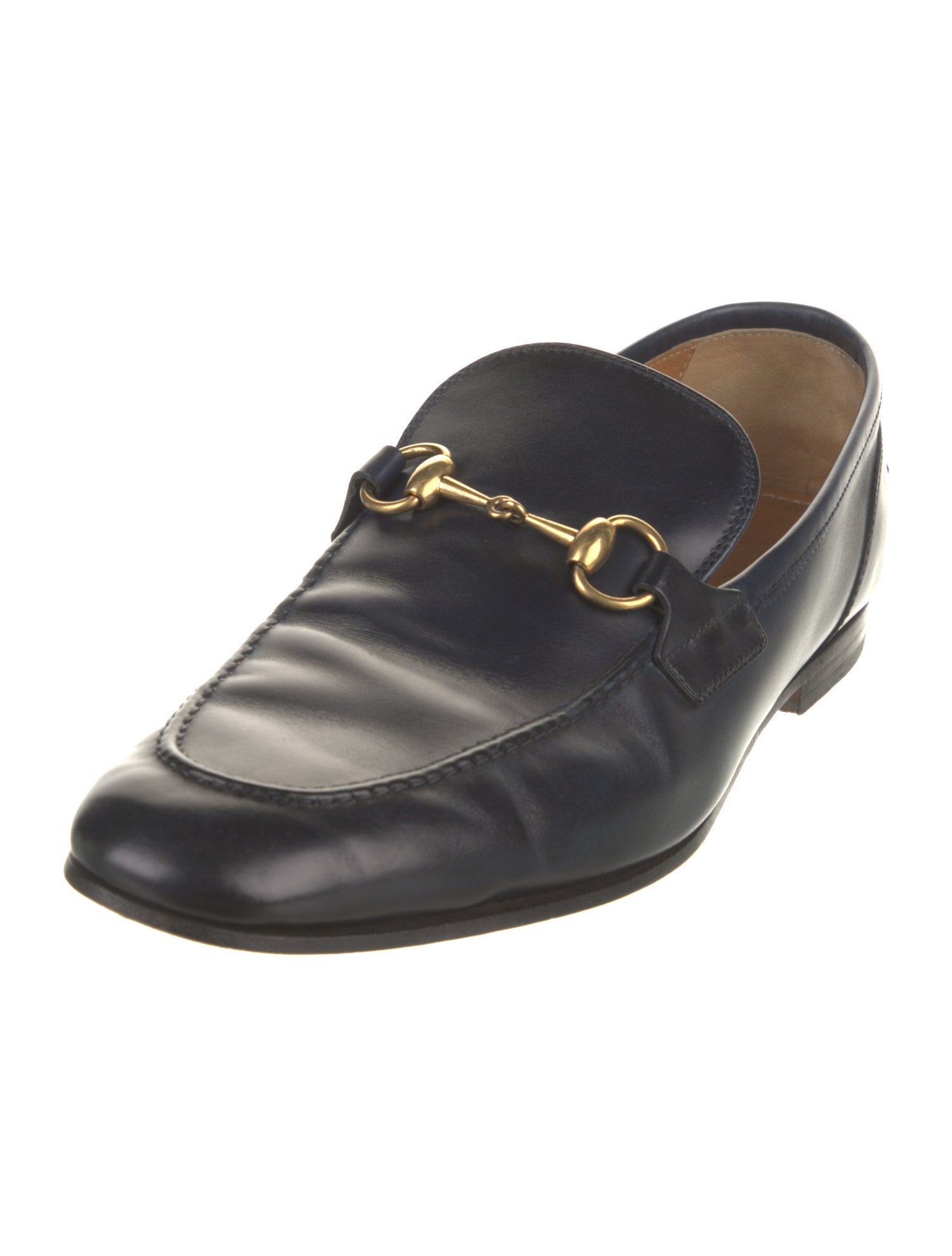Gucci Horsebit Accent Leather Loafers