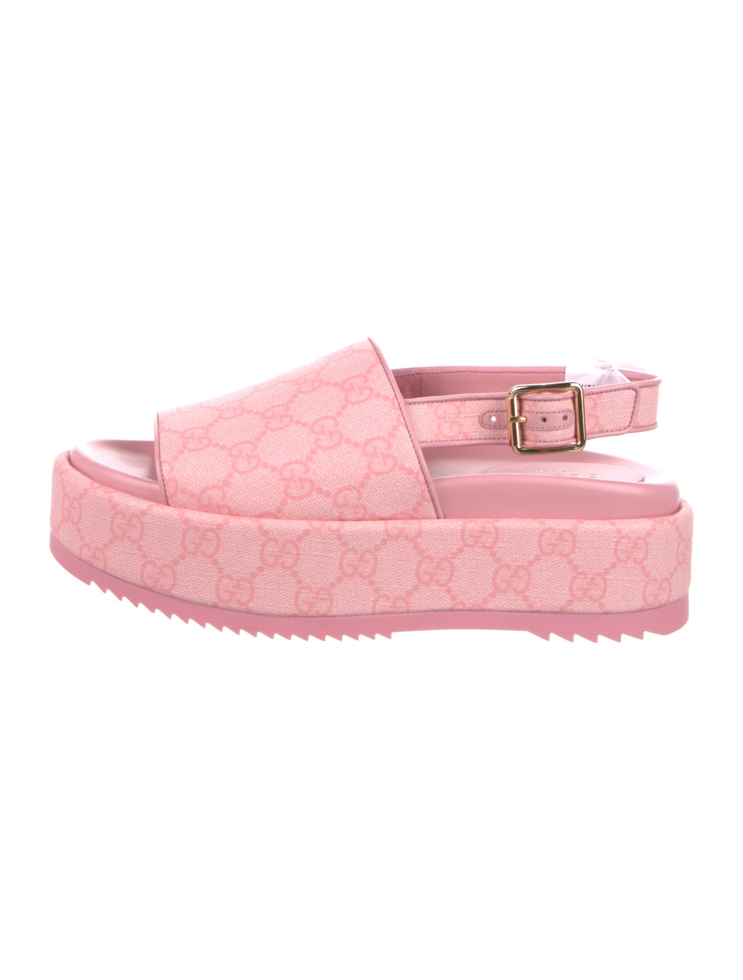 Gucci GG Supreme Slingback Sandals w/ Tags