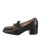 Gucci Horsebit Accent Leather Pumps