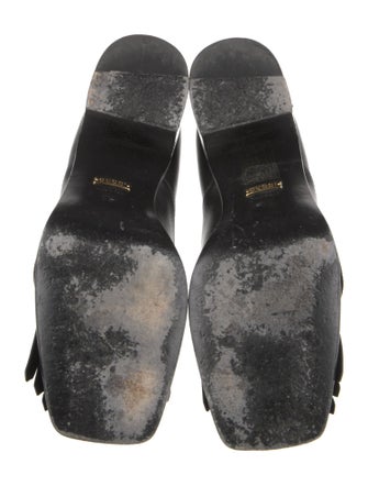 Gucci Horsebit Accent Leather Pumps