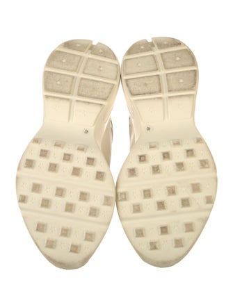 Gucci Web Accent Leather Sneakers