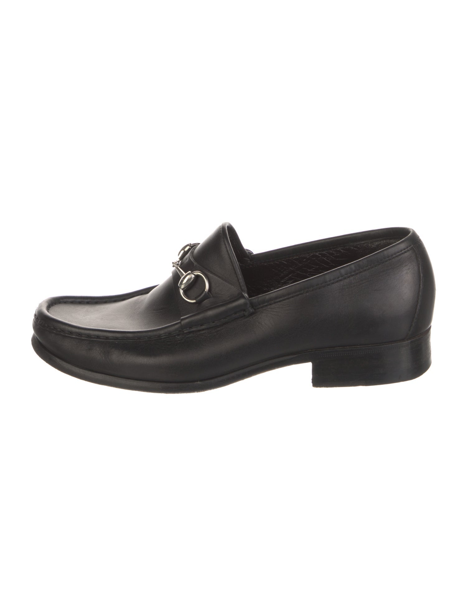 Gucci Horsebit Accent Leather Dress Loafers