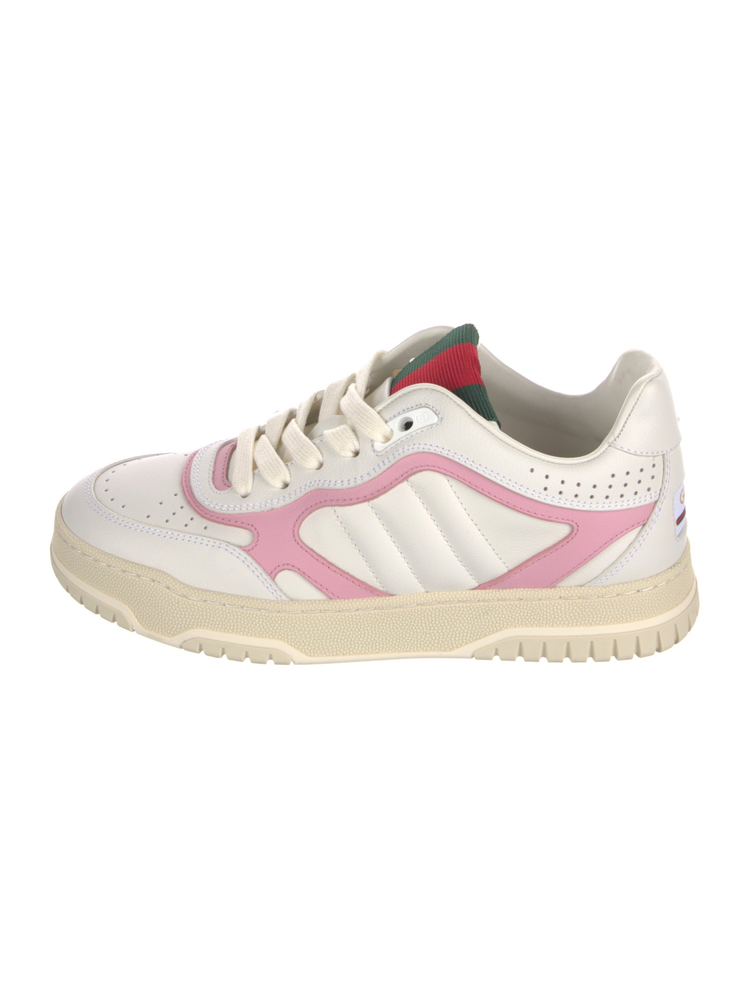 Gucci Web Accent Leather Sneakers