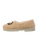 Gucci Interlocking G Logo Shearling Espadrilles