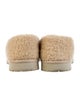 Gucci Interlocking G Logo Shearling Espadrilles