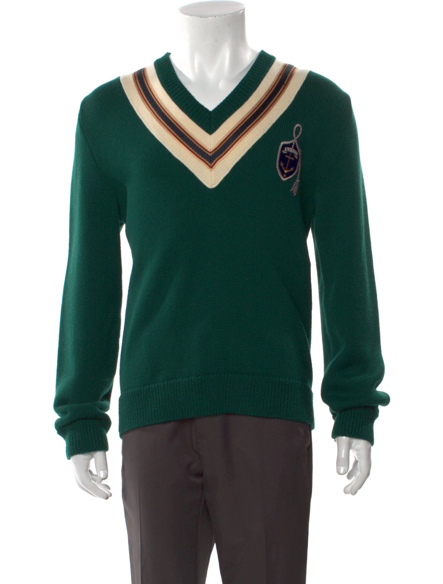 Gucci Wool Graphic Print Cardigan