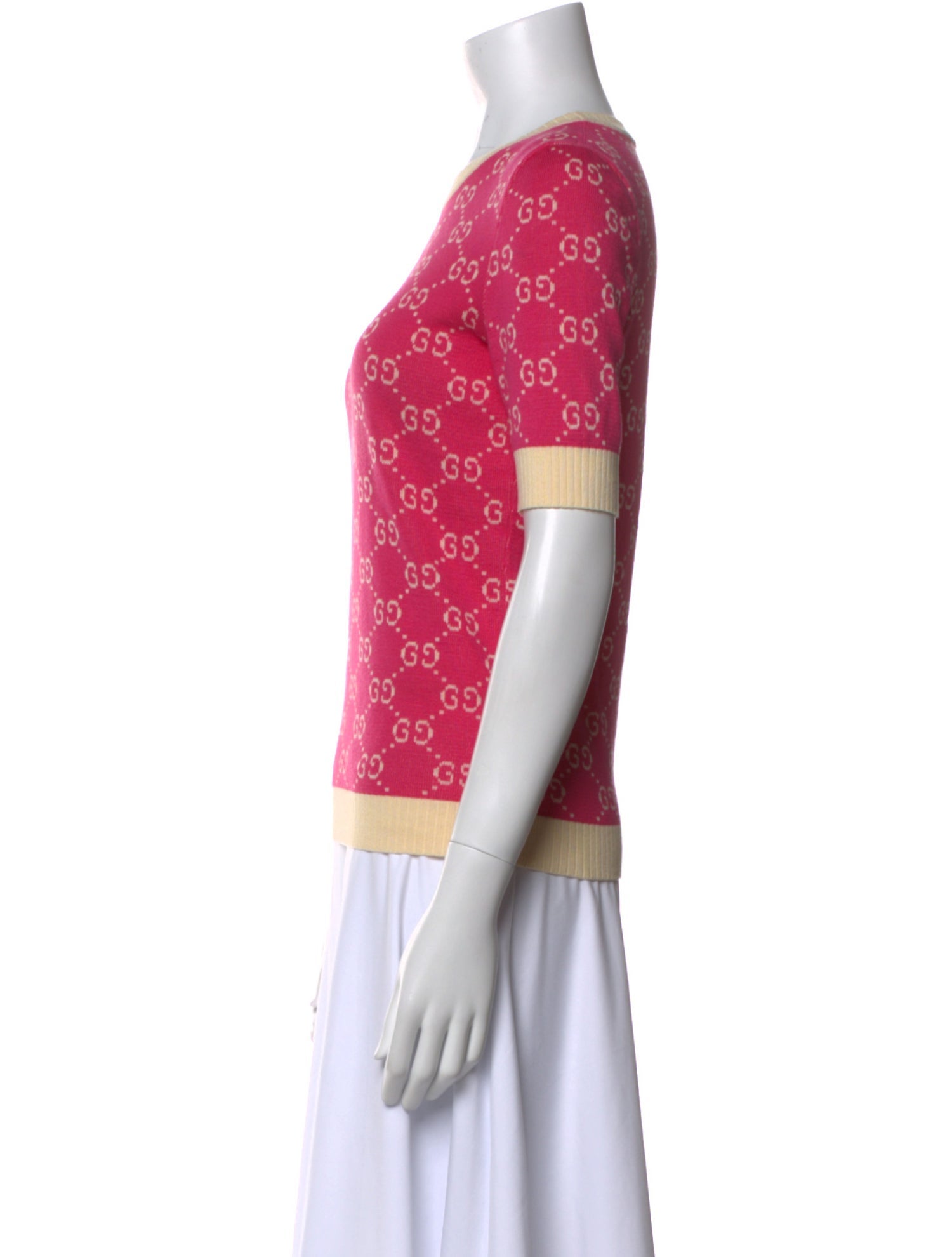 Gucci Printed Crew Neck Sweater