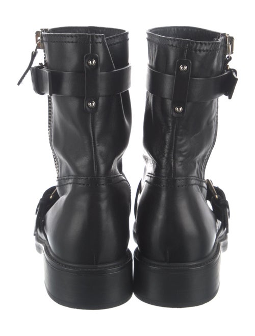 Gucci Leather Moto Boots