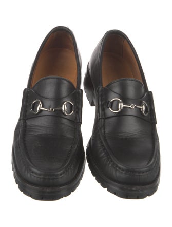 Gucci Horsebit Accent Leather Pumps