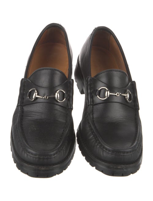 Gucci Horsebit Accent Leather Pumps