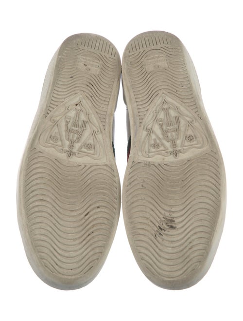 Gucci Web Accent Leather Sneakers