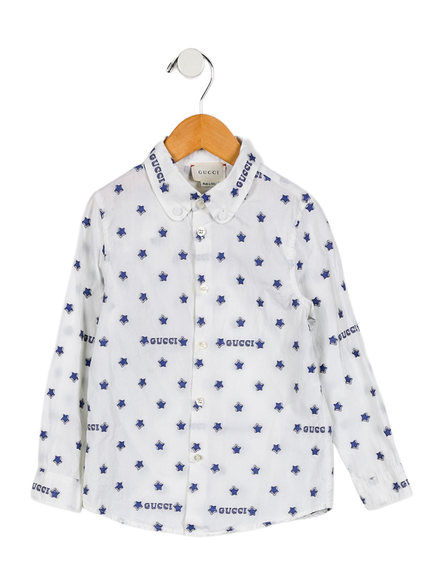 Gucci Boys' Star Print Dress Shirt