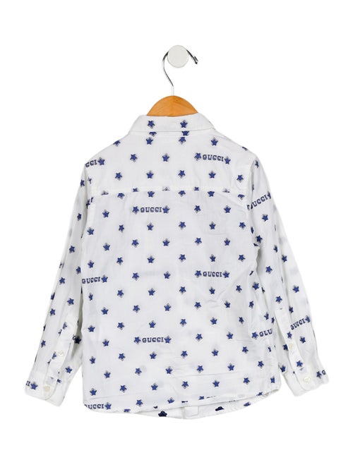 Gucci Boys' Star Print Dress Shirt