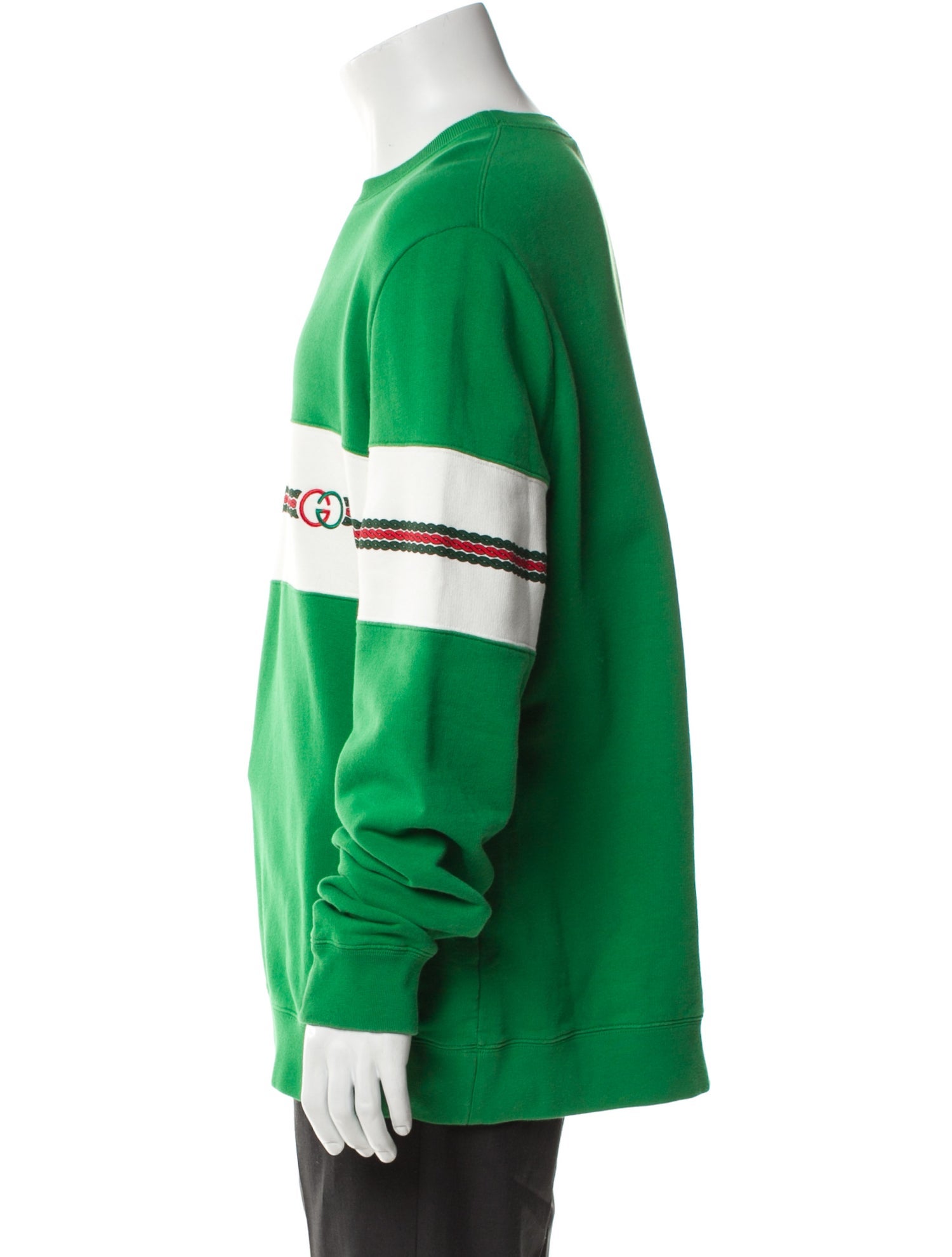 Gucci Web Accent Crew Neck Sweatshirt