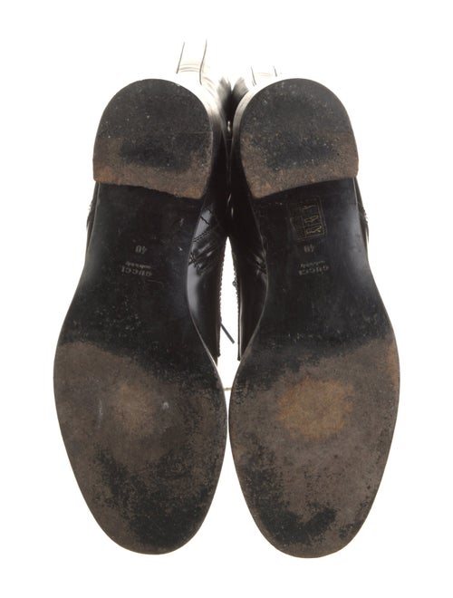 Gucci Patent Leather Combat Boots