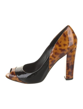 Gucci Patent Leather Animal Print Pumps