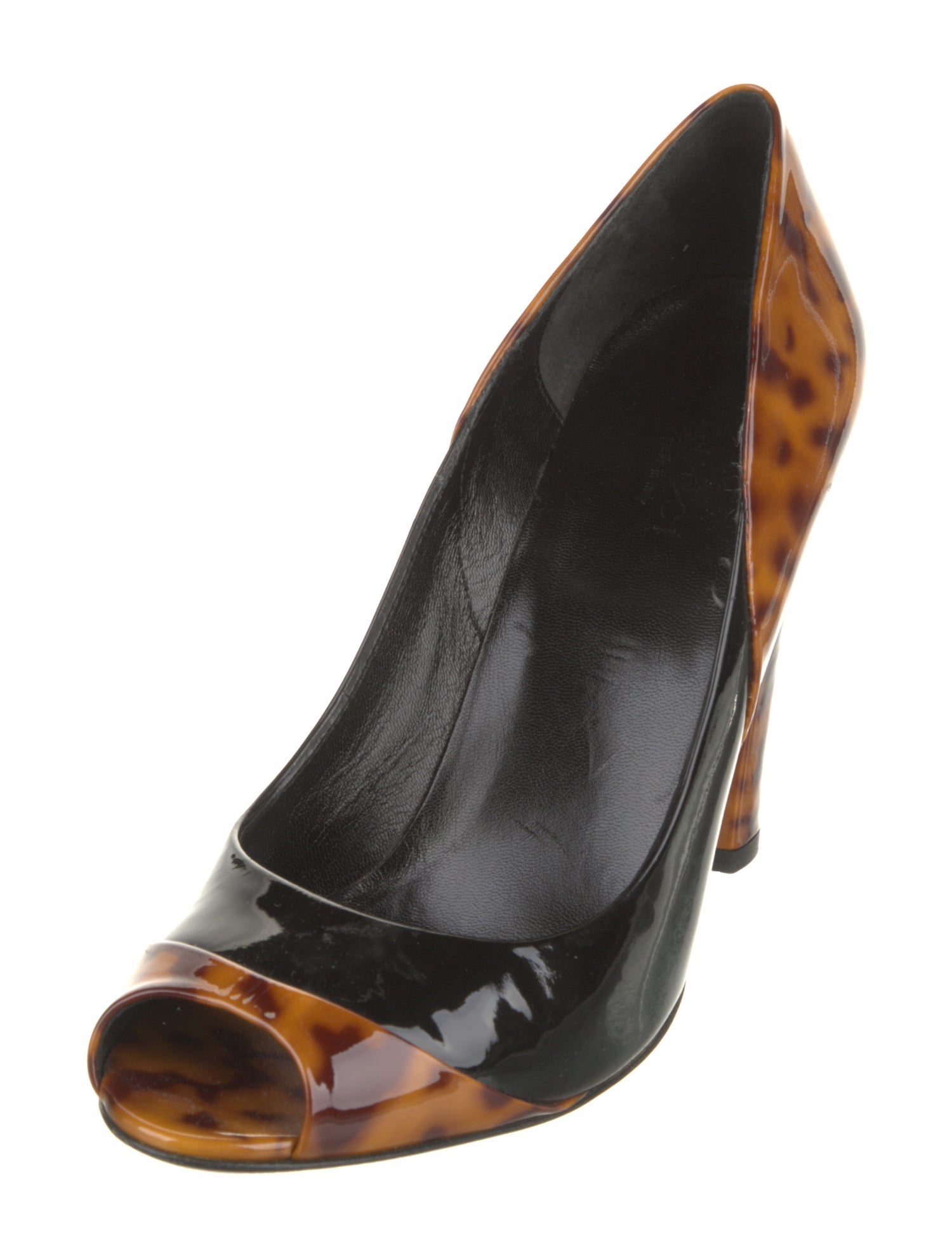 Gucci Patent Leather Animal Print Pumps