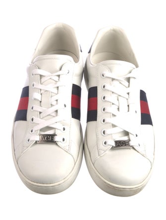Gucci Sylvie Web Accent Leather Sneakers