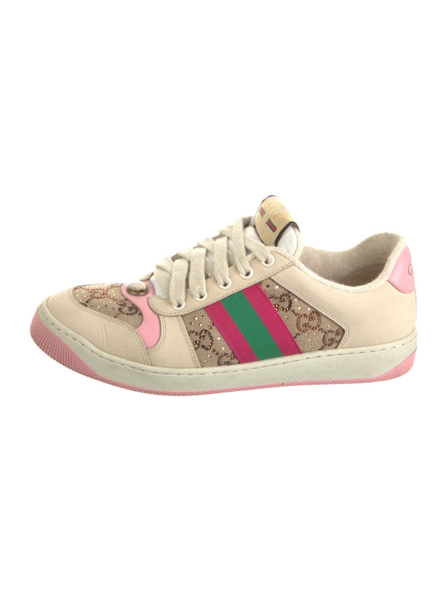 Gucci GG Canvas Leather Sneakers