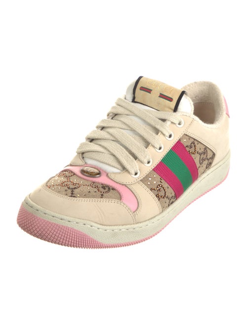Gucci GG Canvas Leather Sneakers