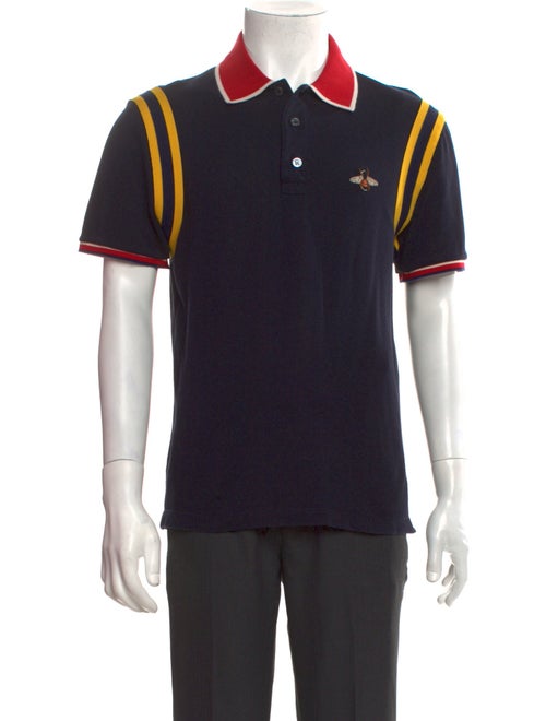 Gucci Sylvie Web Accent Collar Polo Shirt
