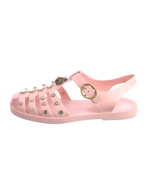 Gucci Running GG Logo Rubber Slingback Flats