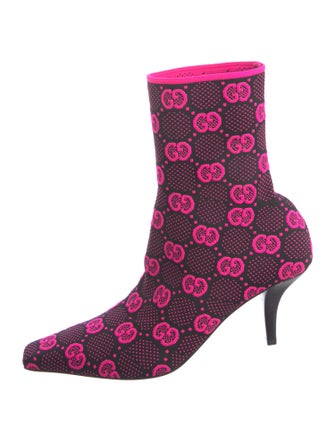Gucci GG Signature Printed Sock Boots