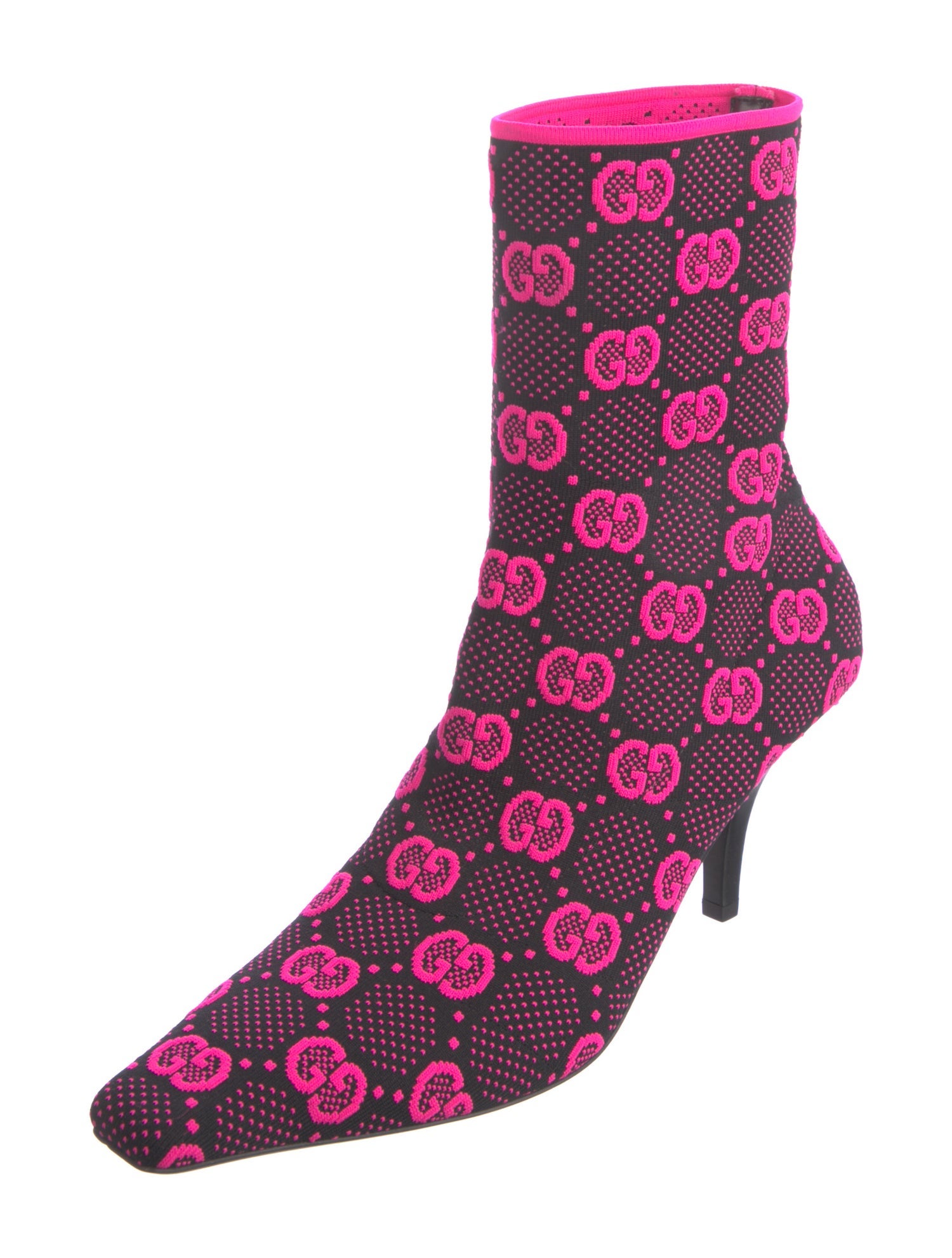 Gucci GG Signature Printed Sock Boots